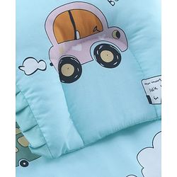 Babyhug Super Saver Bedding Combo Set of 3 Sailor Friends Print - Blue| 100% Cotton| Pillows & Bolsters Included| Lightweight & Travel Friendly| Breathable Fabric| Gifting  Option for 0to6 Months