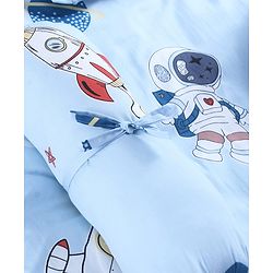 Babyhug Super Saver Bedding Combo Set of 3 Sailor Friends Print - Blue| 100% Cotton| Pillows & Bolsters Included| Lightweight & Travel Friendly| Breathable Fabric| Gifting  Option for 0to6 Months