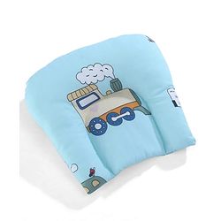 Babyhug 100% Cotton Digital Print Mattress Set with Mosquito Net Sailor Friends -Blue|U Shaped Pillow|Zipper Opening|Foldable & Travel Friendly|Newborn Gifting Option|Use on Floor Cribs Cots or Cradle