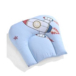 Babyhug 100% Cotton Digital Print Mattress Set with Mosquito Net Sailor Friends -Blue|U Shaped Pillow|Zipper Opening|Foldable & Travel Friendly|Newborn Gifting Option|Use on Floor Cribs Cots or Cradle