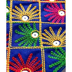 Babyhug Net Woven Sleeveless Halter Neck Embroidered Choli with Shimmer Lehenga & Dupatta Set - Pink & Green