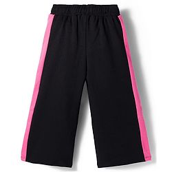 Babyhug Disney Terry Knit Full Length Track Pant With Marie Graphics & Badge Detailing - Black