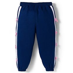 Babyhug Disney Terry Knit Full Length Track Pant With Minnie Mouse Graphics & Bow Detailing - Navy Blue