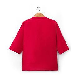 Babyhug Woven Full Sleeves Kurta Pajama & Embriodered Jacket Set - Red
