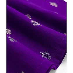 Babyhug Woven Full Sleeves  Foil Printed Kurta Pajama Set- Purple