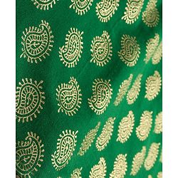 Babyhug Woven Full Sleeves Kurta Pajama Set With Floral Foil Print - Green