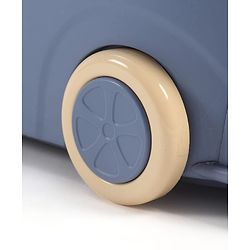 Babyhug Multipurpose Storage Box with Wheels for Kids Truck Theme - Classic Blue| Toy Storage Organizer with Pull Along Handle| Clip Lock Lid| Use as Ride-On & Building Block Tray| Kids Room Storage
