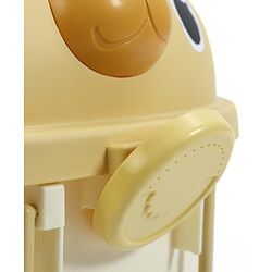 Babyhug Multipurpose Storage Box with Wheels for Kids Animal Theme Pastel Yellow| Toy Storage Organizer with Pull Along Handle| Clip Lock Lid| Use as Ride-On & Building Block Tray| Kids Room Storage