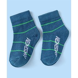 Cute Walk by Babyhug Knit Ankle Length Socks With Stripes Pack Of 7 - Multicolour