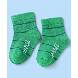 Cute Walk by Babyhug Knit Ankle Length Socks With Stripes Pack Of 7 - Multicolour