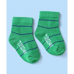 Cute Walk by Babyhug Knit Ankle Length Socks With Stripes Pack Of 7 - Multicolour