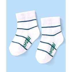 Cute Walk by Babyhug Knit Ankle Length Socks With Stripes Pack Of 7 - Multicolour