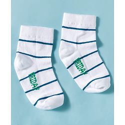 Cute Walk by Babyhug Knit Ankle Length Socks With Stripes Pack Of 7 - Multicolour