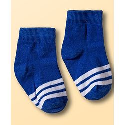 Cutewalk by Babyhug Knit Ankle Length Socks With Stripes Pack Of 5 - Multicolour