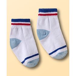 Cutewalk by Babyhug Knit Ankle Length Socks With Stripes Pack Of 5 - Multicolour