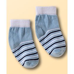 Cutewalk by Babyhug Knit Ankle Length Socks With Stripes Pack Of 5 - Multicolour