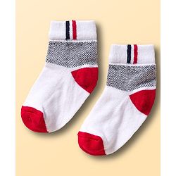 Cutewalk by Babyhug Knit Ankle Length Socks With Stripes Pack Of 5 - Multicolour