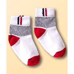 Cutewalk by Babyhug Knit Ankle Length Socks With Stripes Pack Of 5 - Multicolour