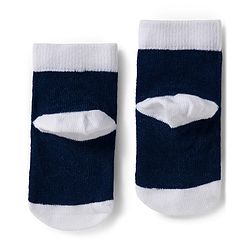 Cute Walk by Babyhug Knit Ankle Length Anti Bacterial Socks with Stripe Polka Dot & Teddy Design Pack of 5 - Grey & Navy Blue