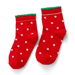 Cute Walk by Babyhug Knit Ankle Length Antibacterial Socks with Strawberry Design Pack of 5 - Multicolor