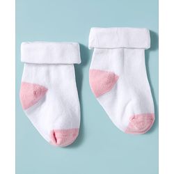Cute Walk by Babyhug Knit Ankle Length Antibacterial Socks with Stripes Pack of 3 - Pink White & Navy Blue