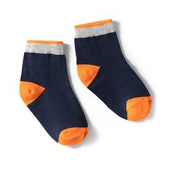 Cute Walk by Babyhug Knit Ankle Length Anti Bacterial Socks with Stripes & Ball Design Pack of 3 - Multicolor