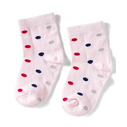 Cute Walk by Babyhug Knit Ankle Length Anitbacterial Socks With Floral Design Pack Of 3 - Purple Pink & Red