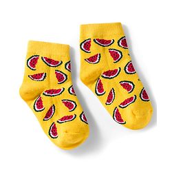 Cutewalk by Babyhug Knit Ankle Length Anti Bacterial Socks With Strawberry Design Pack Of 7 - Multicolour