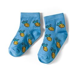 Cutewalk by Babyhug Knit Ankle Length Anti Bacterial Socks With Strawberry Design Pack Of 7 - Multicolour