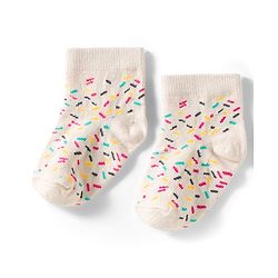 Cutewalk by Babyhug Knit Ankle Length Anti Bacterial Socks With Strawberry Design Pack Of 7 - Multicolour