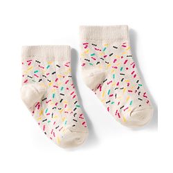 Cutewalk by Babyhug Knit Ankle Length Anti Bacterial Socks With Strawberry Design Pack Of 7 - Multicolour