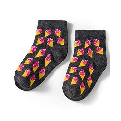 Cutewalk by Babyhug Knit Ankle Length Anti Bacterial Socks With Strawberry Design Pack Of 7 - Multicolour