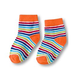 Cute Walk by Babyhug Knit Ankle Length Anti Bacterial Socks with Stripes & Football Design Pack of 5- Grey & White