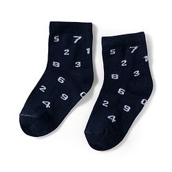 Cutewalk by Babyhug Knit Ankle Length Anti Bacterial Socks With Numbers Design Pack Of 5 - Multicolour