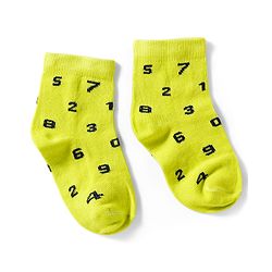 Cutewalk by Babyhug Knit Ankle Length Anti Bacterial Socks With Numbers Design Pack Of 5 - Multicolour