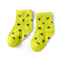 Cutewalk by Babyhug Knit Ankle Length Anti Bacterial Socks With Numbers Design Pack Of 5 - Multicolour