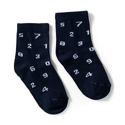 Cutewalk by Babyhug Knit Ankle Length Anti Bacterial Socks With Numbers Design Pack Of 5 - Multicolour