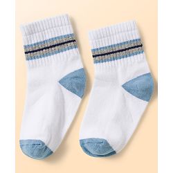 Cute Walk by Babyhug Knit Ankle Length Antibacterial Socks with Ball Design Pack of 5 - Multicolor