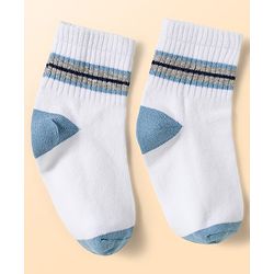 Cute Walk by Babyhug Knit Ankle Length Antibacterial Socks with Ball Design Pack of 5 - Multicolor