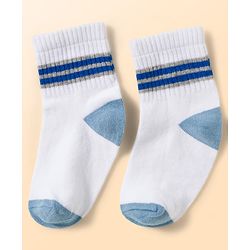 Cute Walk by Babyhug Knit Ankle Length Antibacterial Socks with Ball Design Pack of 5 - Multicolor
