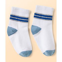 Cute Walk by Babyhug Knit Ankle Length Antibacterial Socks with Ball Design Pack of 5 - Multicolor