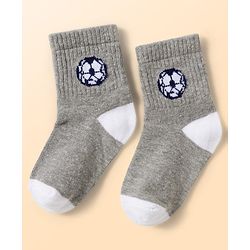 Cute Walk by Babyhug Knit Ankle Length Antibacterial Socks with Ball Design Pack of 5 - Multicolor