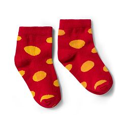 Cute Walk by Babyhug Knit Ankle Length Antibacterial Socks with Polka Dot Design Pack of 5 - Multicolor