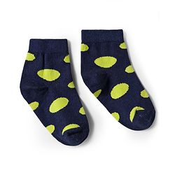 Cute Walk by Babyhug Knit Ankle Length Antibacterial Socks with Polka Dot Design Pack of 5 - Multicolor