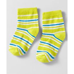 Cutewalk by Babyhug Knit Ankle Length Anti Bacterial Socks With Stripes & Star Design Pack Of 5 - Multicolour