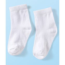 Cute Walk by Babyhug Knit Ankle Length Anti Bacterial Solid Color Socks Pack of 3 - Lilac White & Pink
