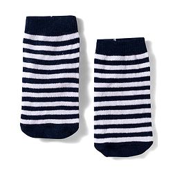 Cute Walk by Babyhug Knit Ankle Length Anitbacterial Socks With  Stripes Pack Of 3 - Blue Black & Grey
