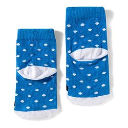 Cute Walk by Babyhug Knit Ankle Length Anitbacterial Socks With  Stripes Pack Of 3 - Blue Black & Grey