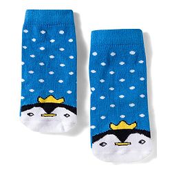 Cute Walk by Babyhug Knit Ankle Length Anitbacterial Socks With  Stripes Pack Of 3 - Blue Black & Grey
