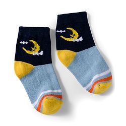 Cutewalk by Babyhug Knit Ankle Length Anti Bacterial Socks With Stripes Pack Of 5 - Multicolour